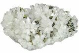 Quartz Crystal Cluster with Golden Chalcopyrite - China #205525-1